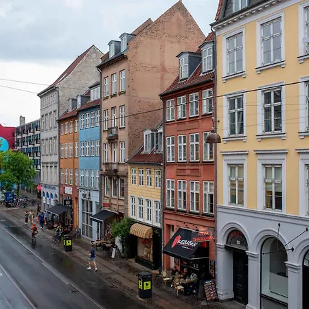 Stylish On Lively Street In Downtown Kopenhagen